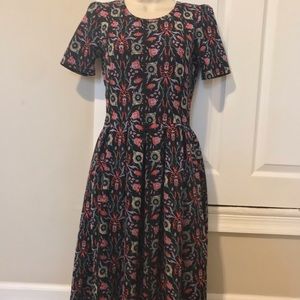 Small lularoe cassie Dress (measurements included)